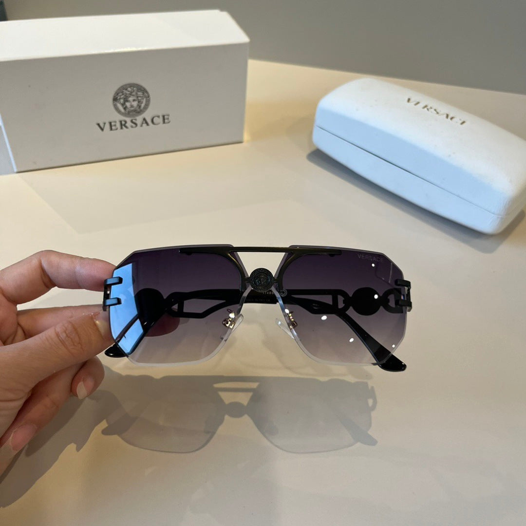 Versace Polarized Fashion Silver Lens Sunglasses for Men - detail image 10