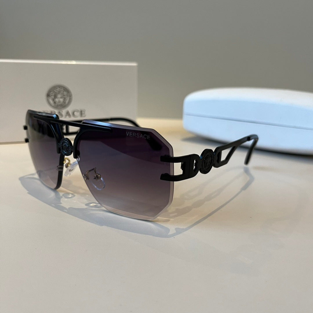 Versace Polarized Fashion Silver Lens Sunglasses for Men - detail image 3