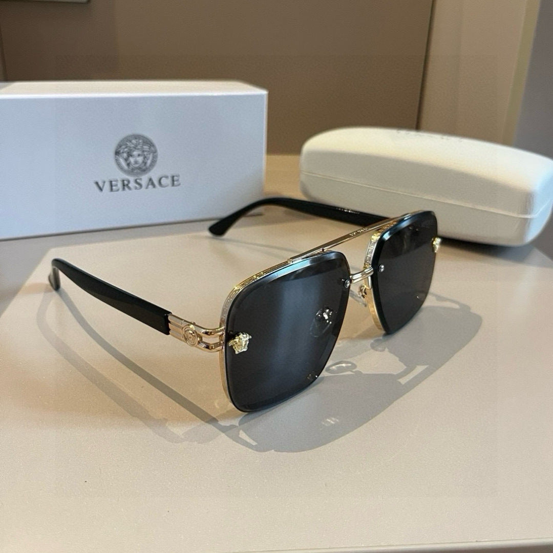 Versace Polarized Fashion Gold Lens Sunglasses for Men