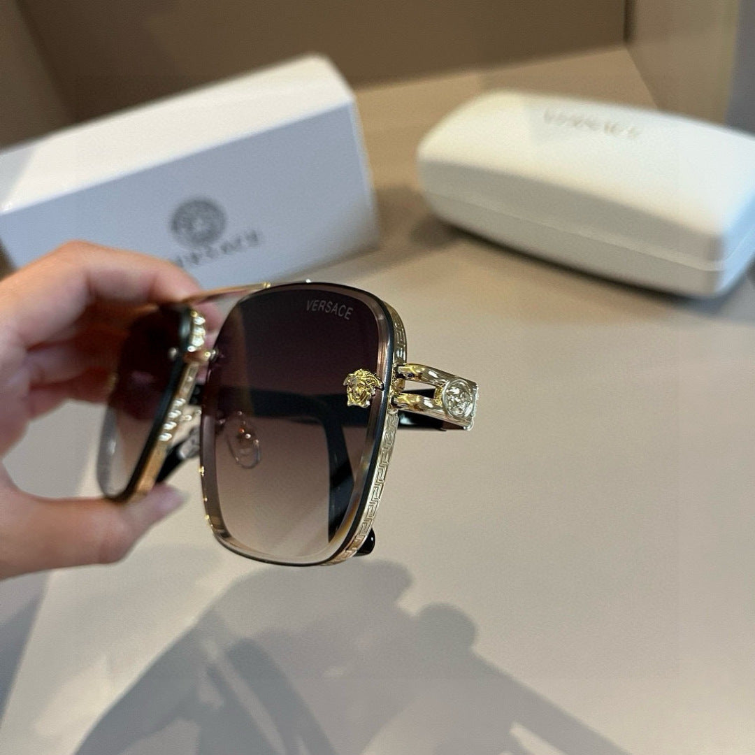 Versace Polarized Fashion Brown Lens Sunglasses for Men - detail image 9