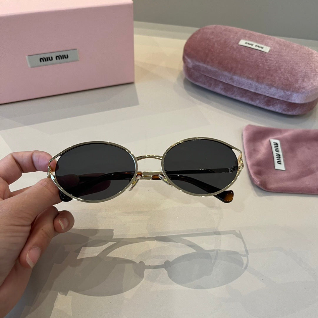 Miu Miu Metal Fashion Silver Lens Sunglasses for Men & Women - 487588 - detail image 7