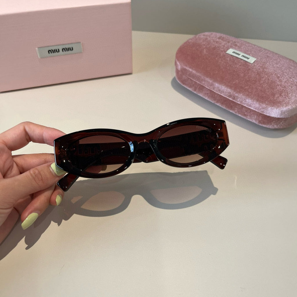 Miu Miu Cat-Eye Black Lens Sunglasses for Men & Women - 416195 - detail image 6