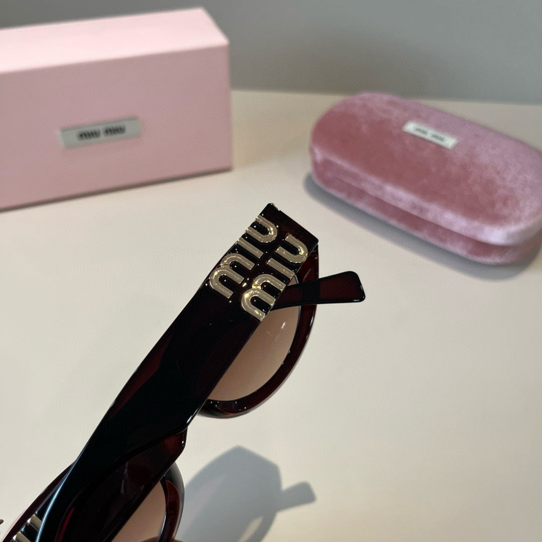 Miu Miu Cat-Eye Black Lens Sunglasses for Men & Women - 416195 - detail image 8