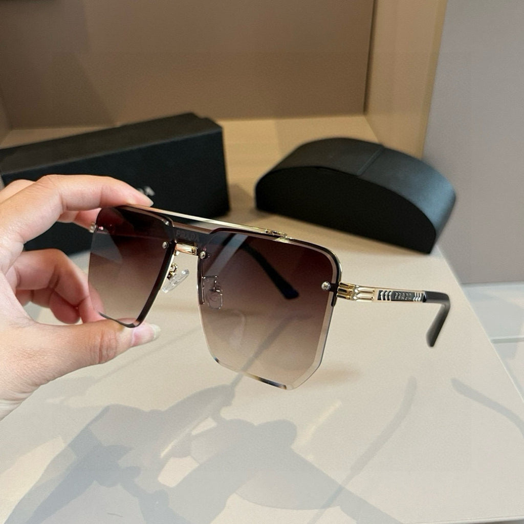 Prada Polarized Fashion Brown Lens Sunglasses for Men - 358436 - detail image 4