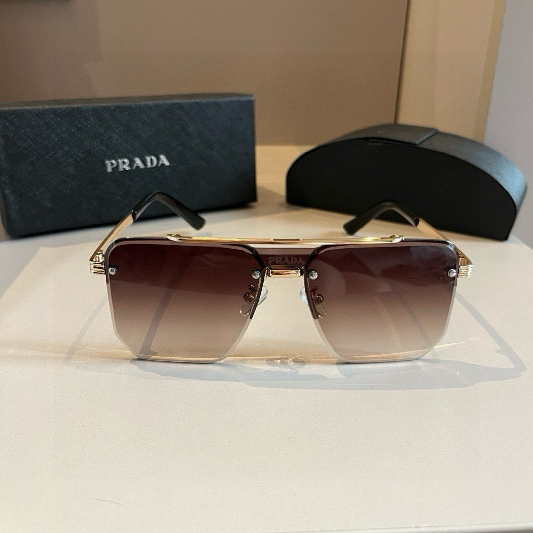 Prada Polarized Fashion Brown Lens Sunglasses for Men - 358436 - detail image 2