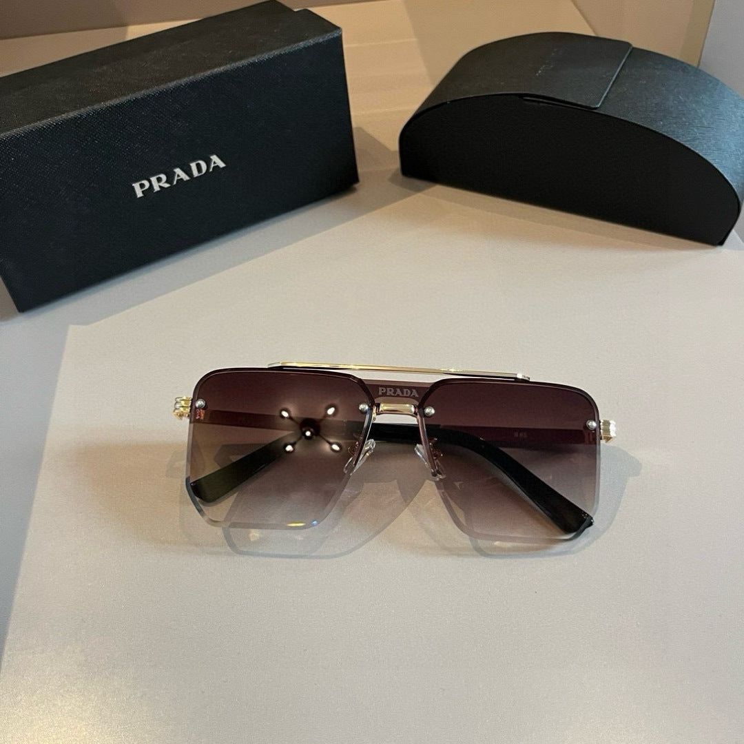 Prada Polarized Fashion Brown Lens Sunglasses for Men - 358436 - detail image 5