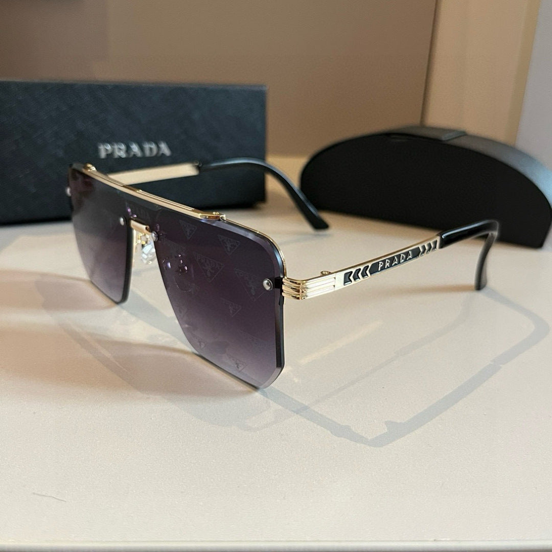 Prada Polarized Fashion Gold Lens Sunglasses for Men - 358437 - detail image 3