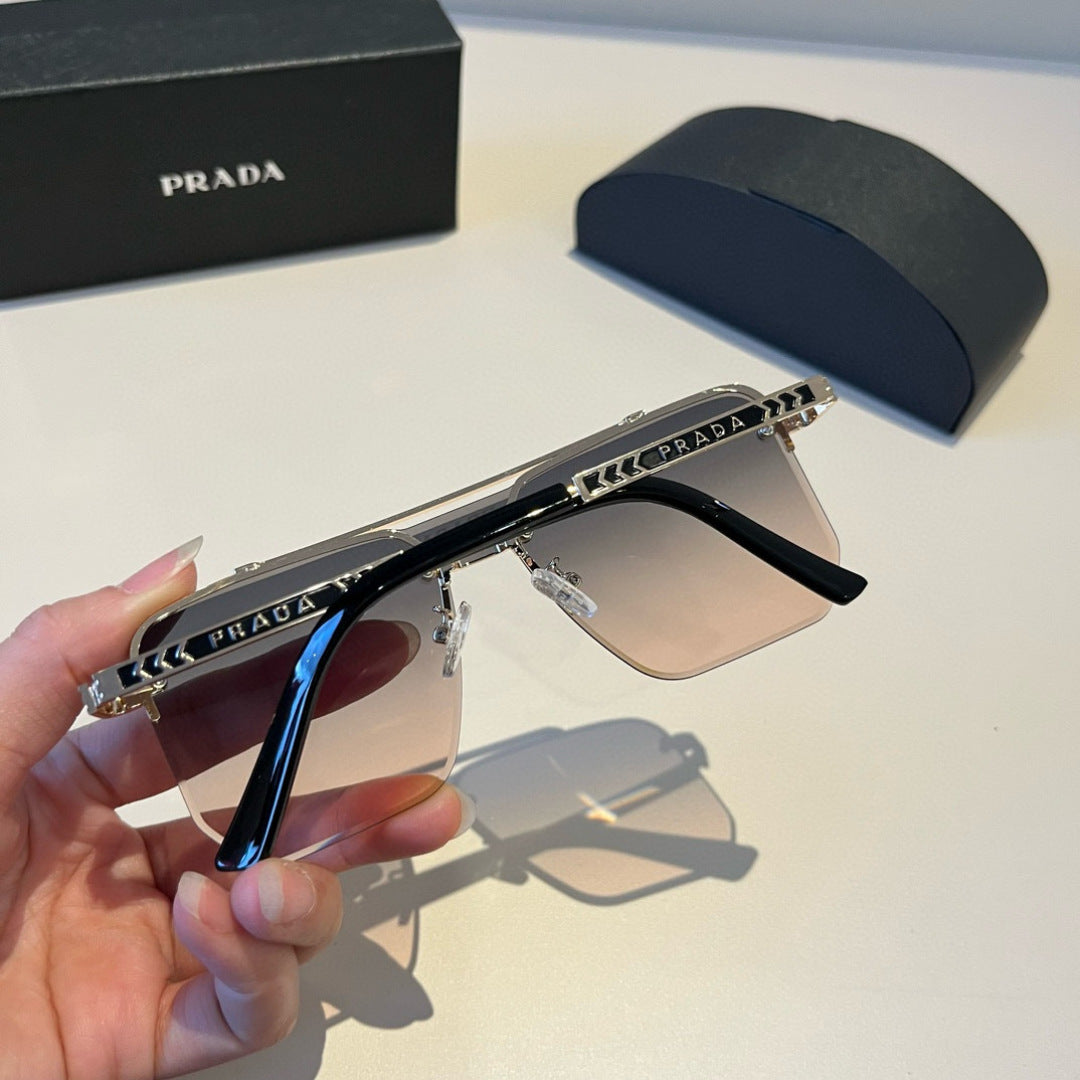 Prada Polarized Fashion Brown Lens Sunglasses for Men - 382655 - detail image 6