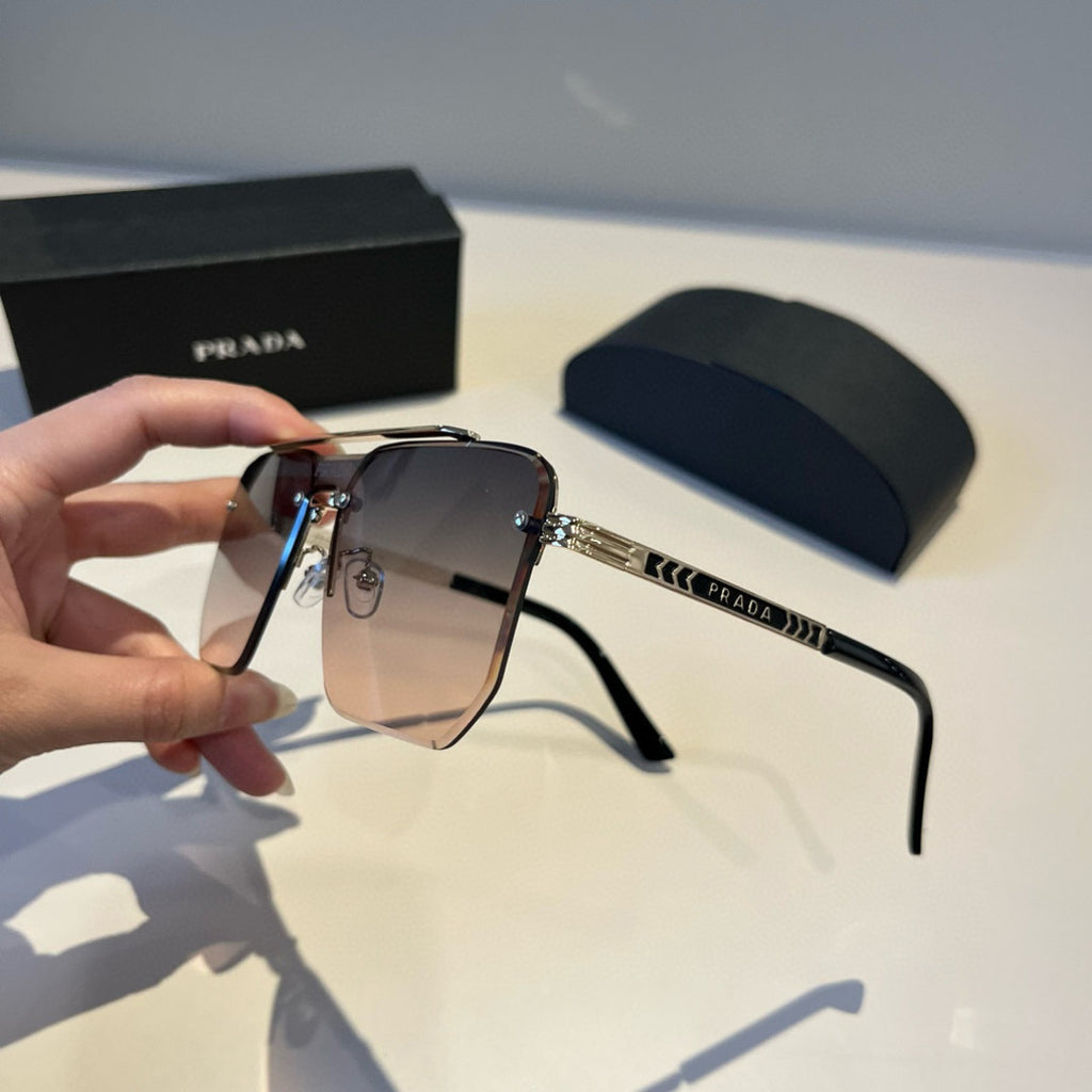 Prada Polarized Fashion Brown Lens Sunglasses for Men - 358438 - detail image 4