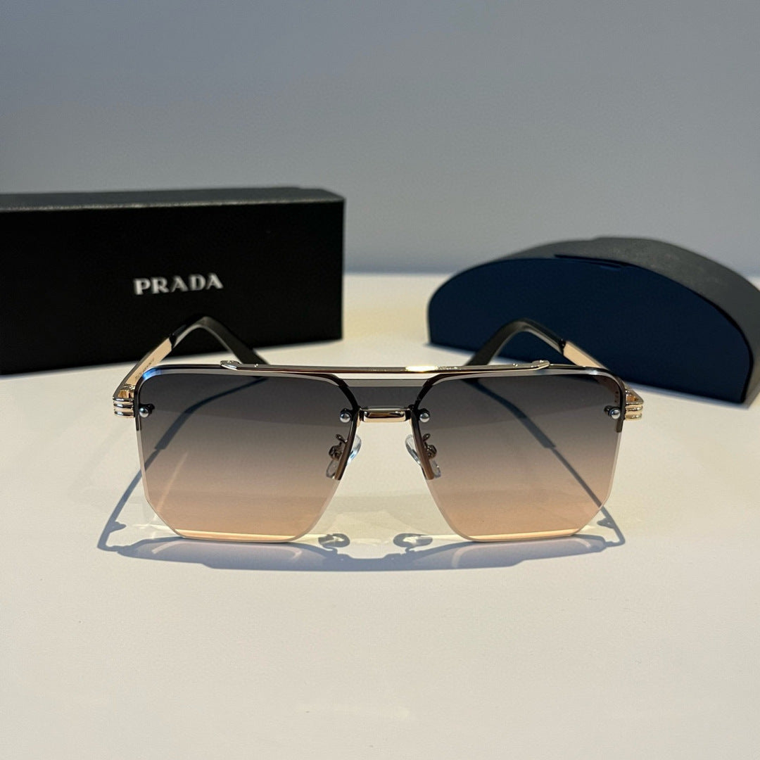 Prada Polarized Fashion Brown Lens Sunglasses for Men - 382655 - detail image 2