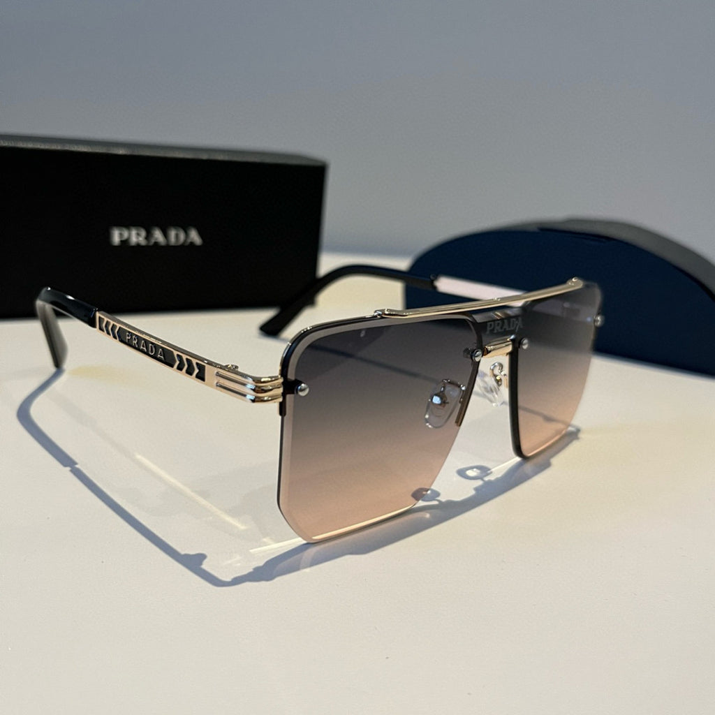 Prada Polarized Fashion Brown Lens Sunglasses for Men - 358378