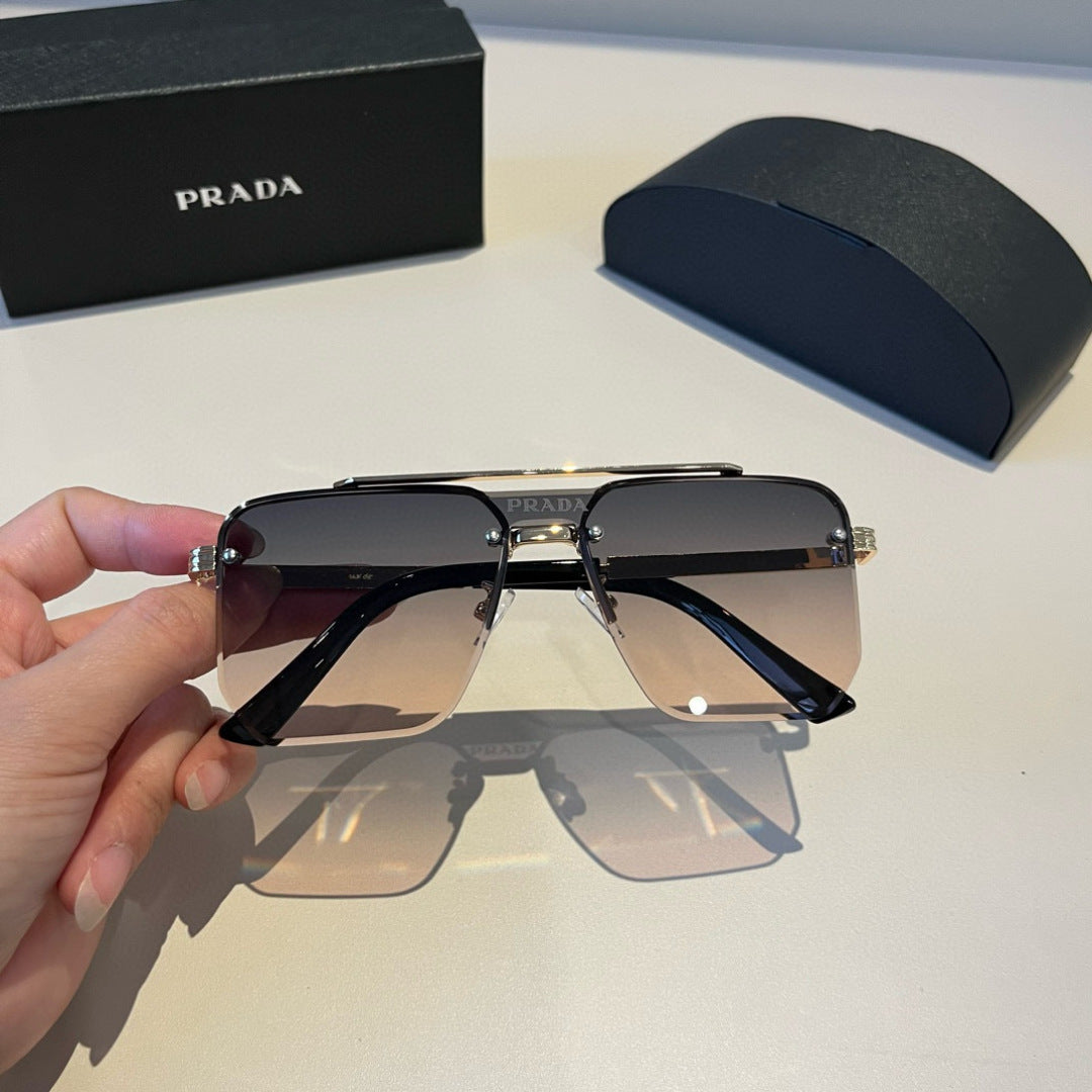 Prada Polarized Fashion Brown Lens Sunglasses for Men - 358378 - detail image 9