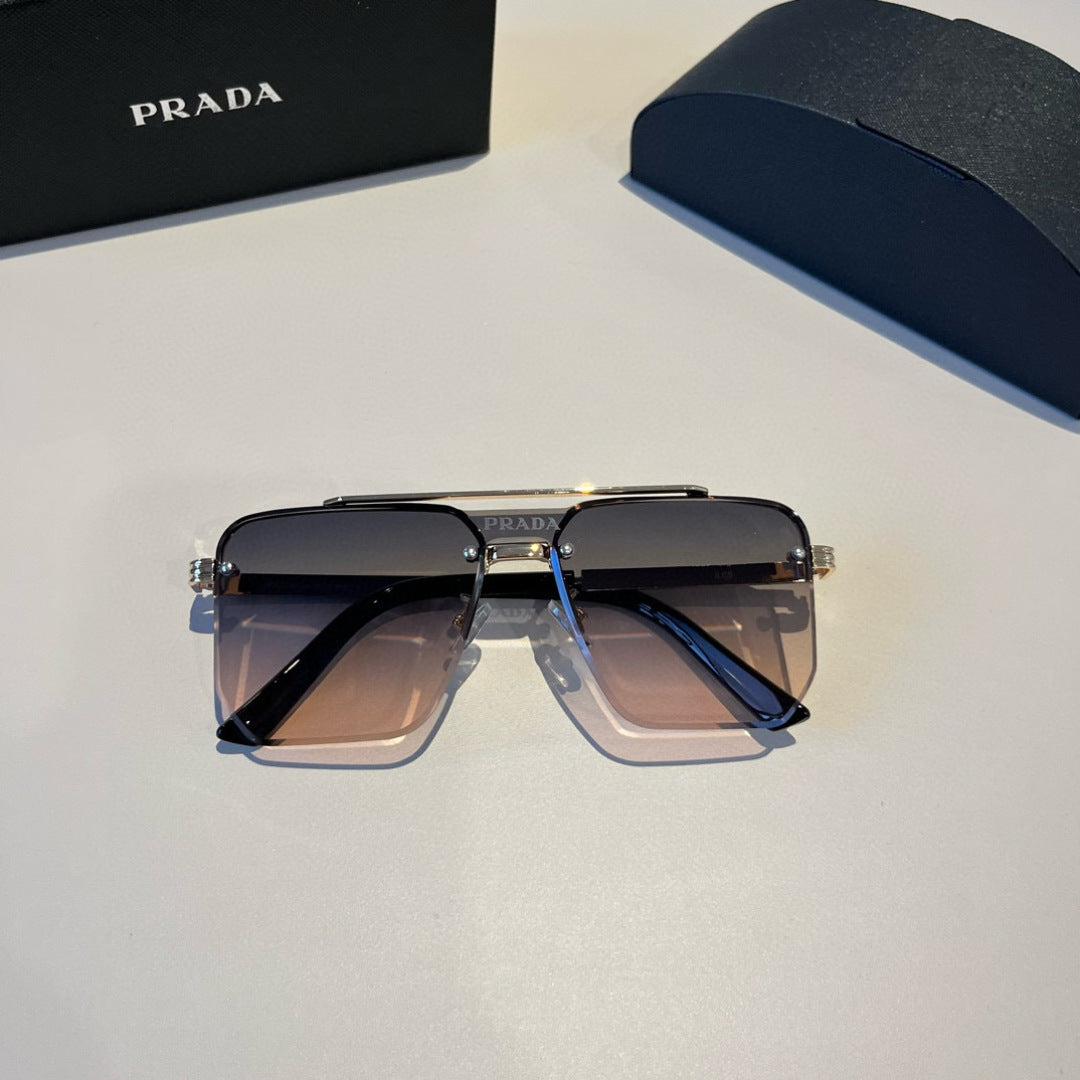 Prada Polarized Fashion Brown Lens Sunglasses for Men - 382655 - detail image 10