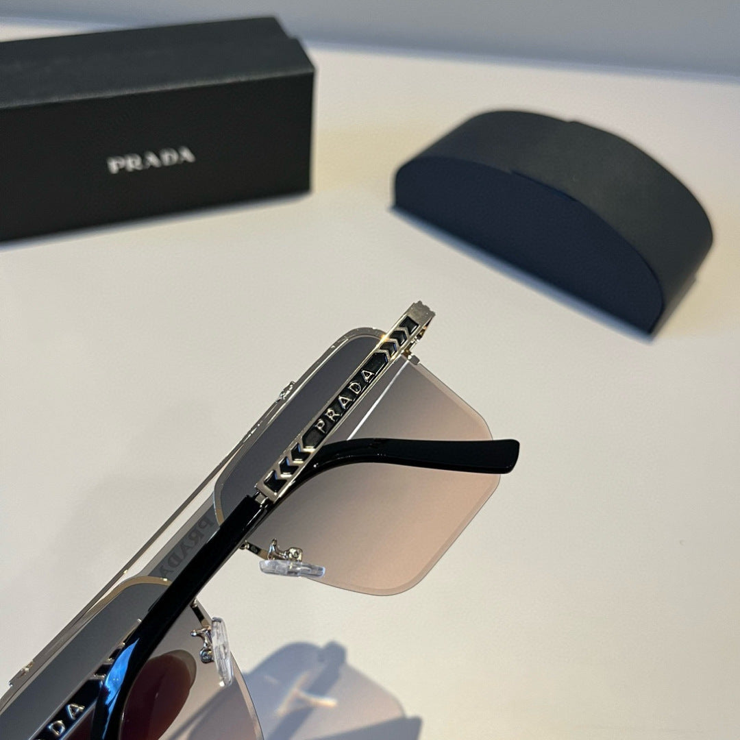 Prada Polarized Fashion Brown Lens Sunglasses for Men - 358438 - detail image 7