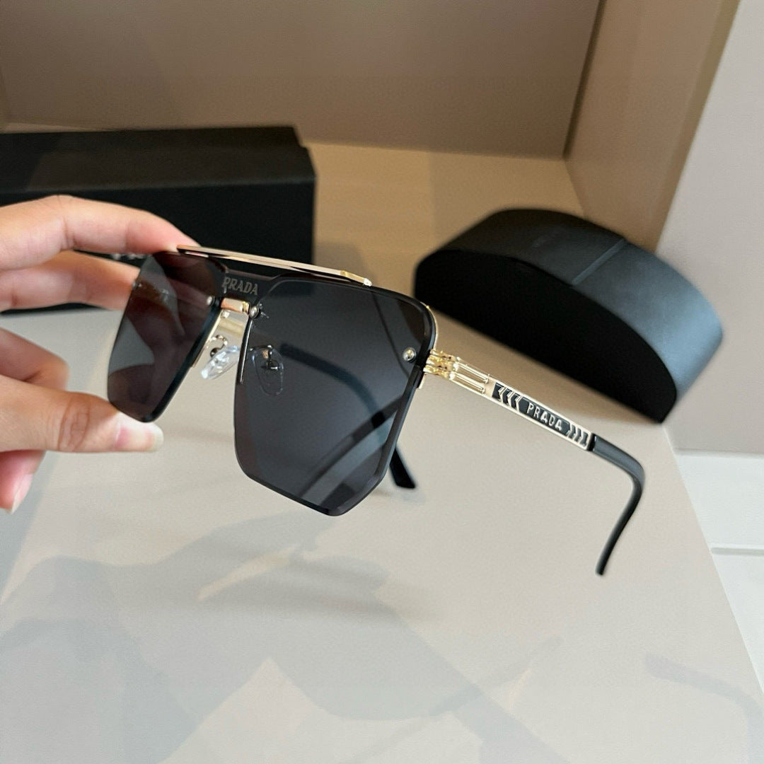 Prada Polarized Fashion Gold Lens Sunglasses for Men - 358439 - detail image 3