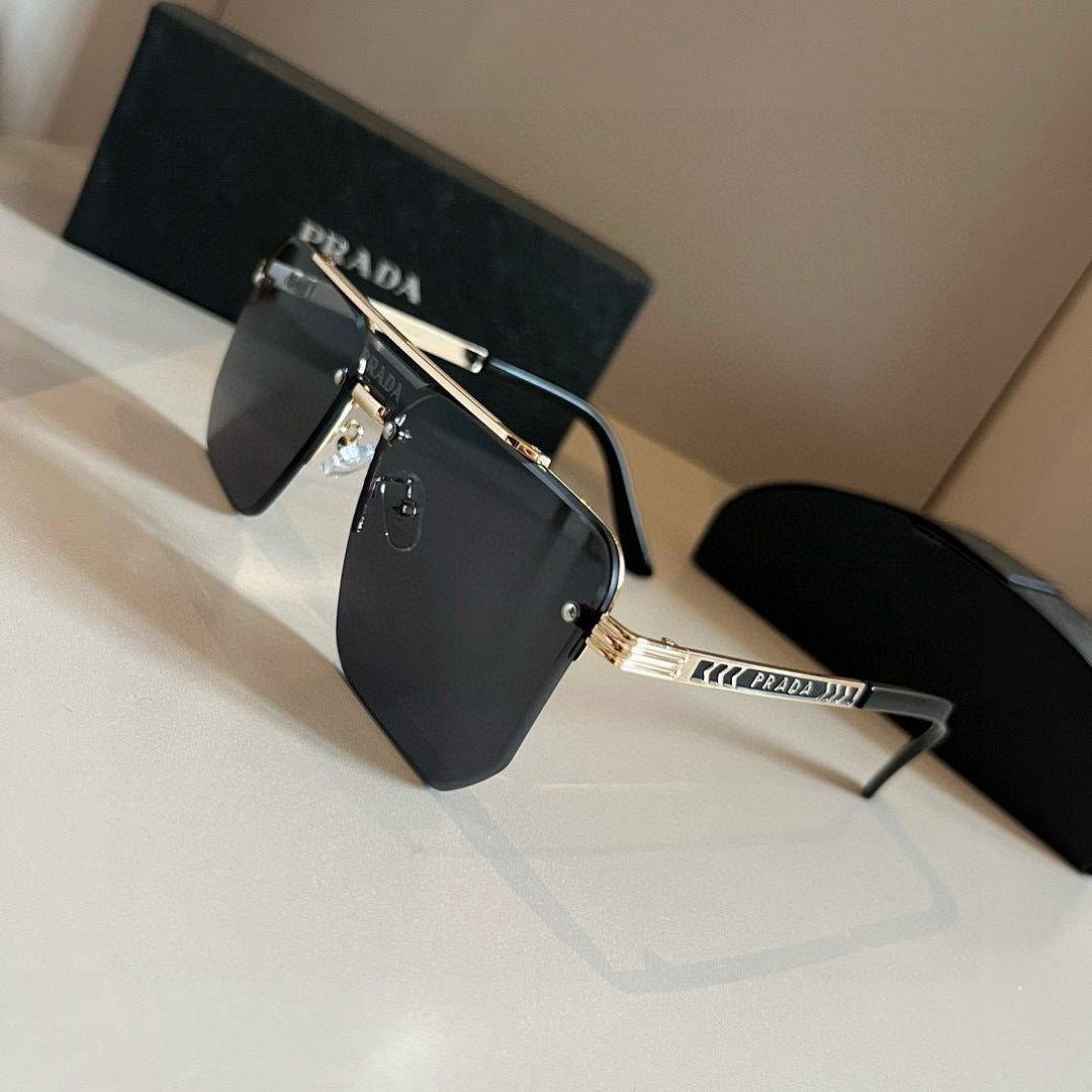 Prada Polarized Fashion Gold Lens Sunglasses for Men - 358439 - detail image 2
