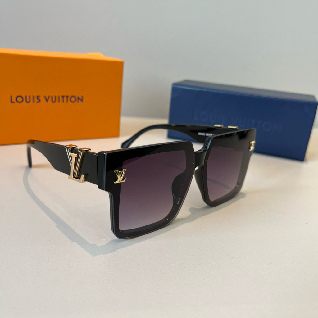 Louis Vuitton Fashion Black Lens Sunglasses for Men & Women - 357606