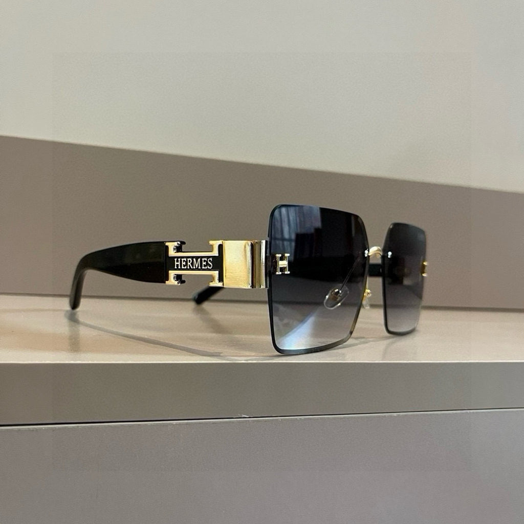 Hermès Oversized Gold Lens Sunglasses for Women - 416531 - detail image 4
