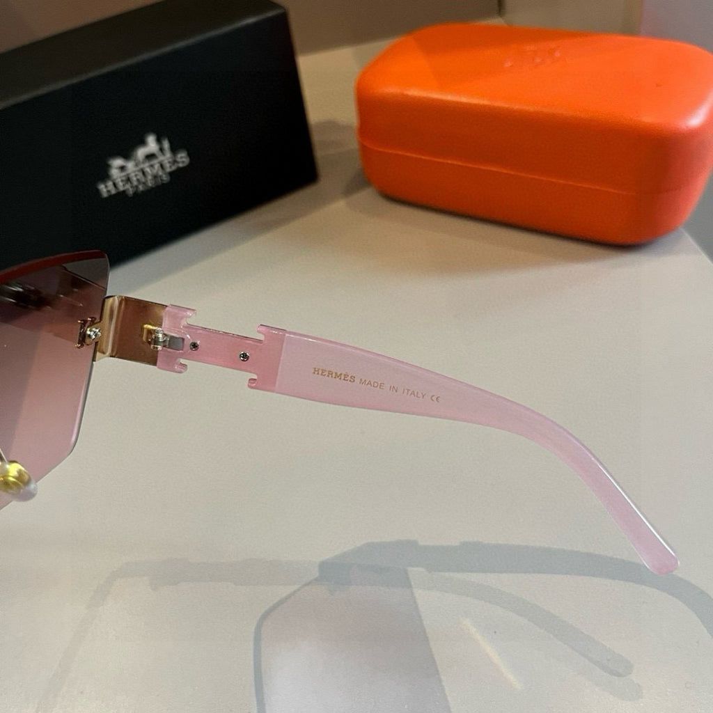 Hermès Oversized Red Lens Sunglasses for Women - 416532 - detail image 7