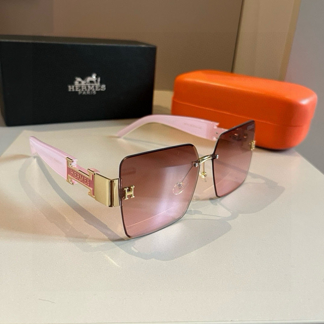 Hermès Oversized Red Lens Sunglasses for Women - 416532
