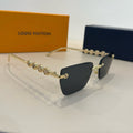 Louis Vuitton Fashion Silver Lens Sunglasses for Women - 414807