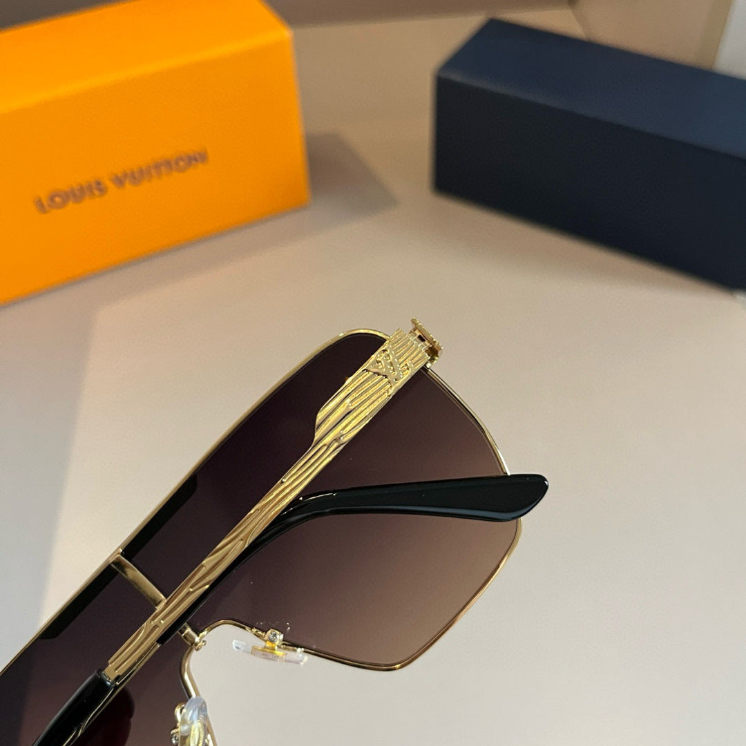 Louis Vuitton Fashion Gold Lens Sunglasses for Men & Women - 357610 - detail image 9