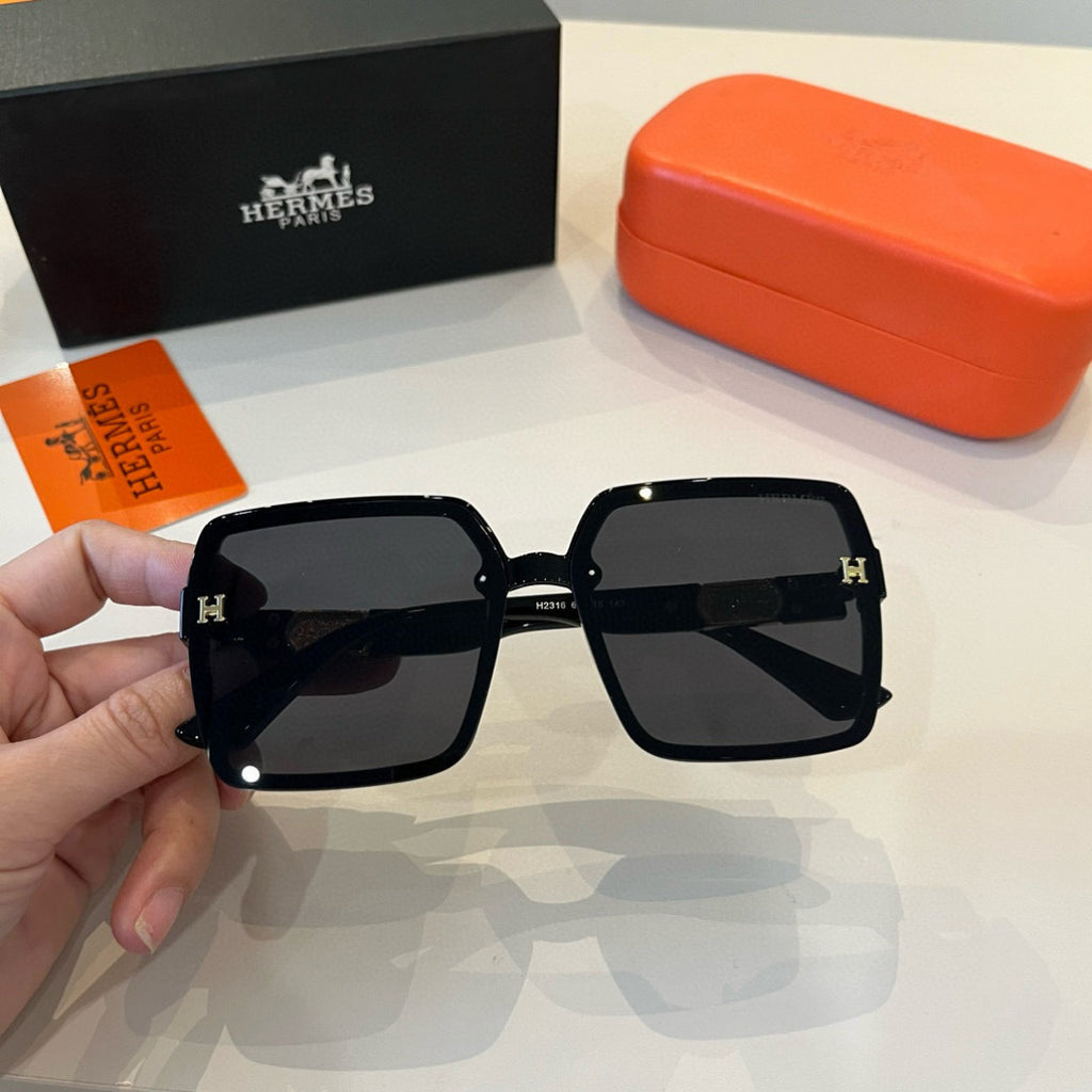 Hermès Round Black Lens Sunglasses for Women - detail image 2
