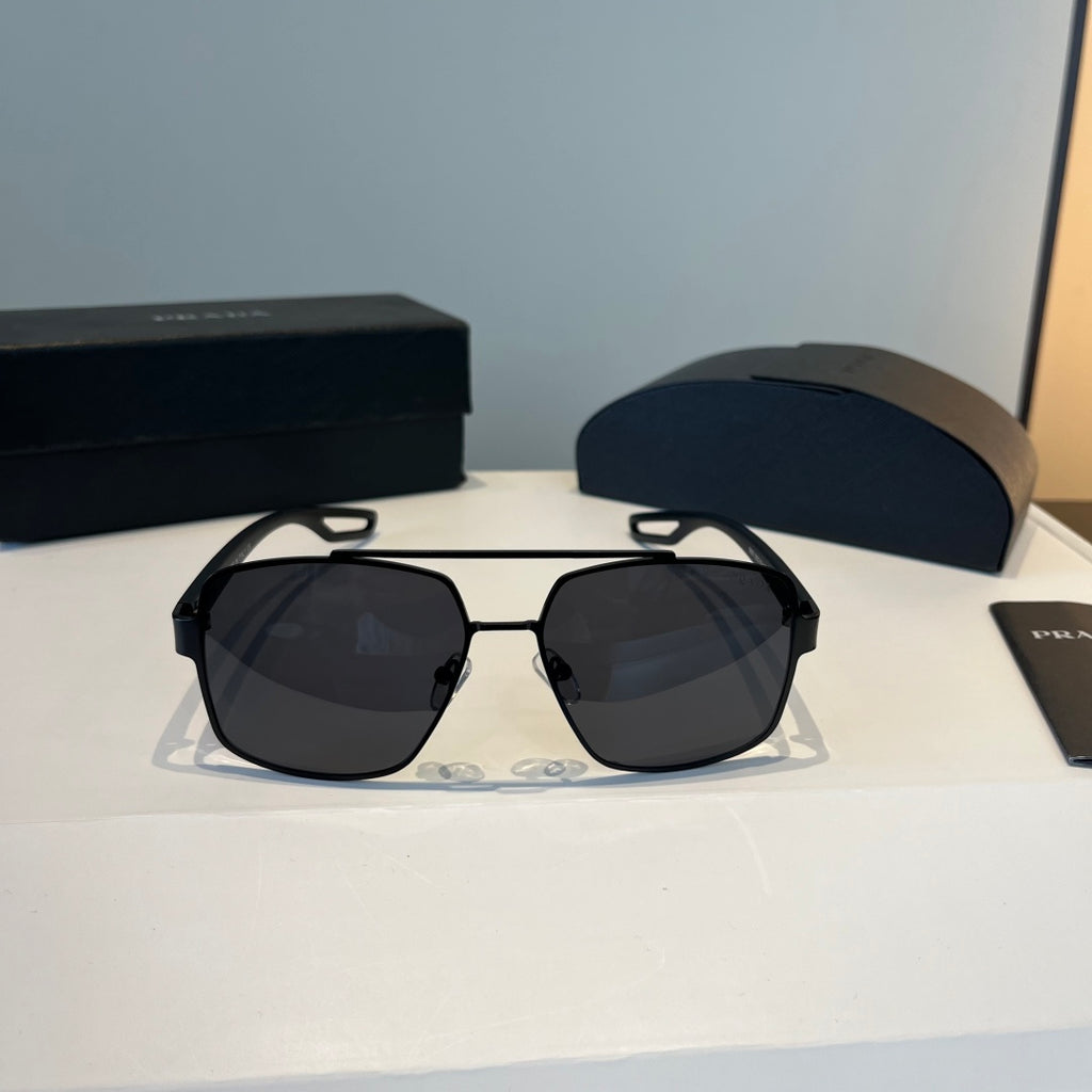 Prada Polarized Fashion Black Lens Sunglasses for Men - 358383 - detail image 2