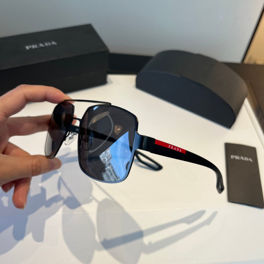 Prada Polarized Fashion Black Lens Sunglasses for Men - 358383 - detail image 4