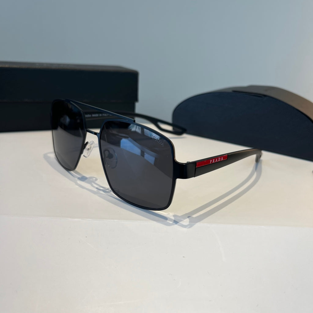Prada Polarized Fashion Black Lens Sunglasses for Men - 358383 - detail image 3