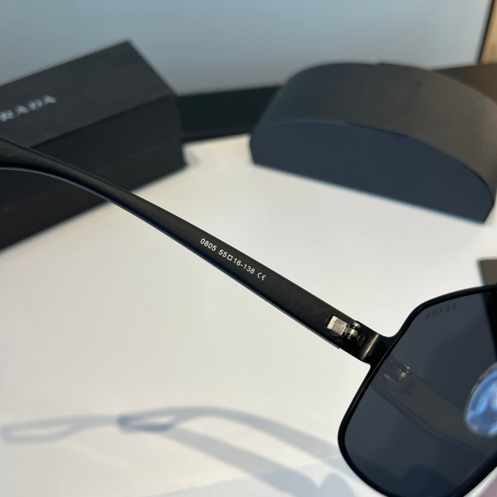 Prada Polarized Fashion Black Lens Sunglasses for Men - 358383 - detail image 6