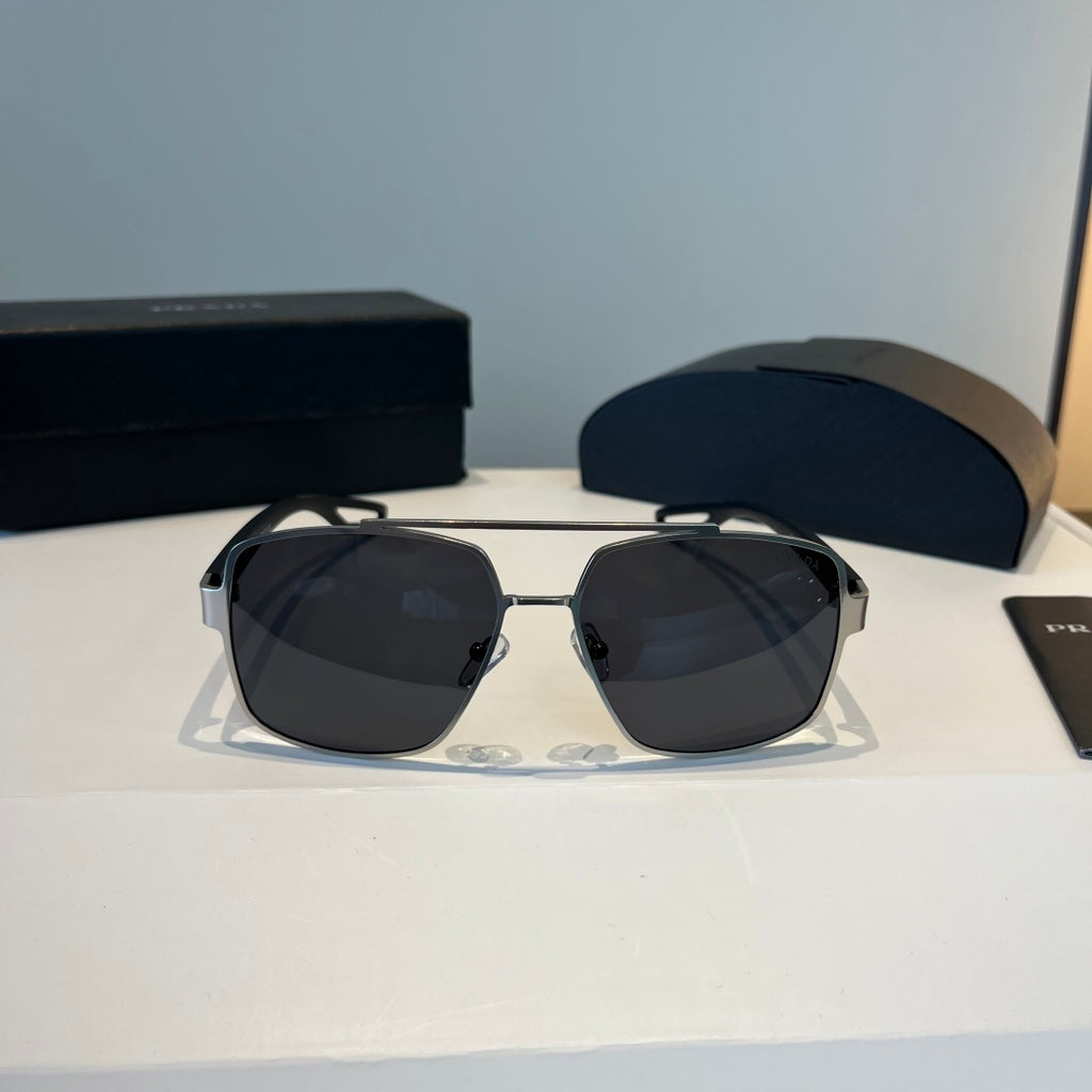 Prada Polarized Fashion Silver Lens Sunglasses for Men - 358384 - detail image 2