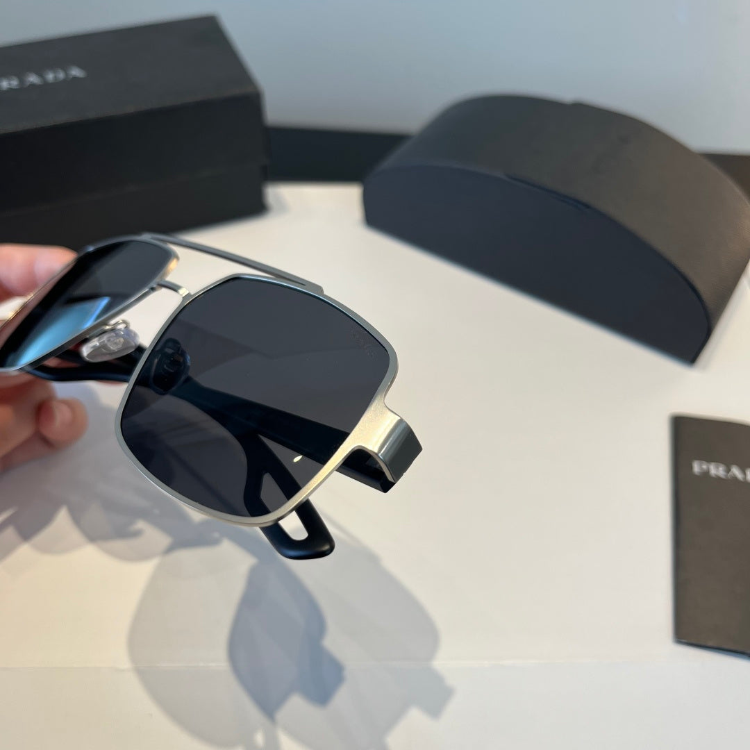 Prada Polarized Fashion Silver Lens Sunglasses for Men - 158441 - detail image 9