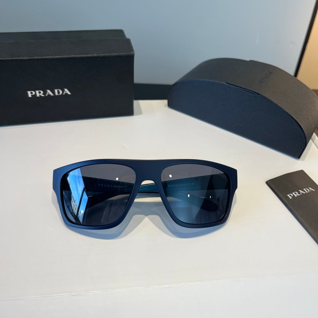 Prada Polarized Fashion Black Lens Sunglasses for Men - 358385 - detail image 8