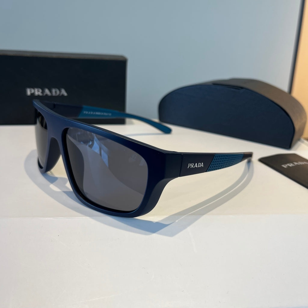 Prada Polarized Fashion Black Lens Sunglasses for Men - 358385 - detail image 3