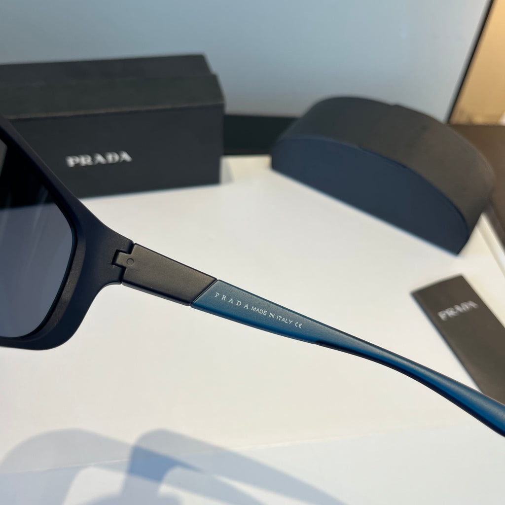 Prada Polarized Fashion Black Lens Sunglasses for Men - 358385 - detail image 4