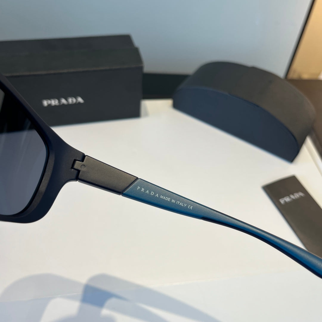 Prada Polarized Fashion Black Lens Sunglasses for Men - 358385 - detail image 4