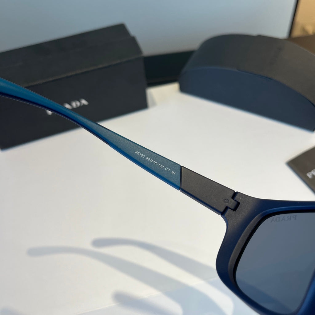 Prada Polarized Fashion Black Lens Sunglasses for Men - 358385 - detail image 5