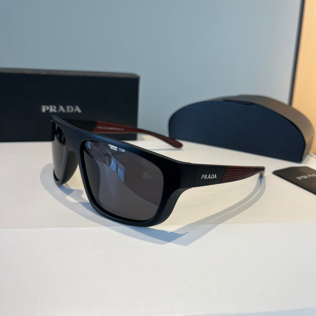 Prada Polarized Fashion Black Lens Sunglasses for Men - 358386 - detail image 3