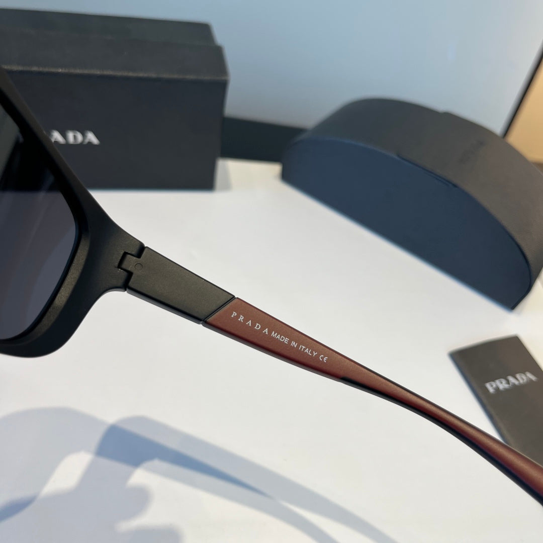 Prada Polarized Fashion Black Lens Sunglasses for Men - 358386 - detail image 4
