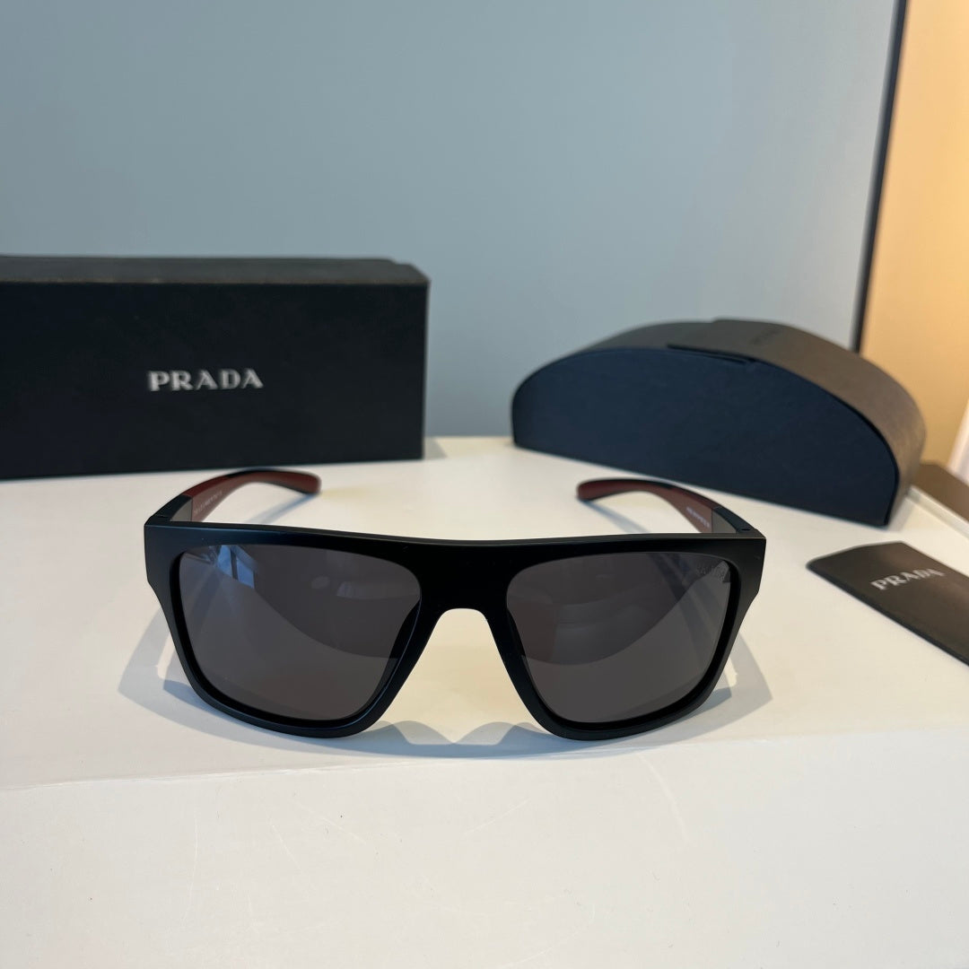 Prada Polarized Fashion Black Lens Sunglasses for Men - 358386 - detail image 2