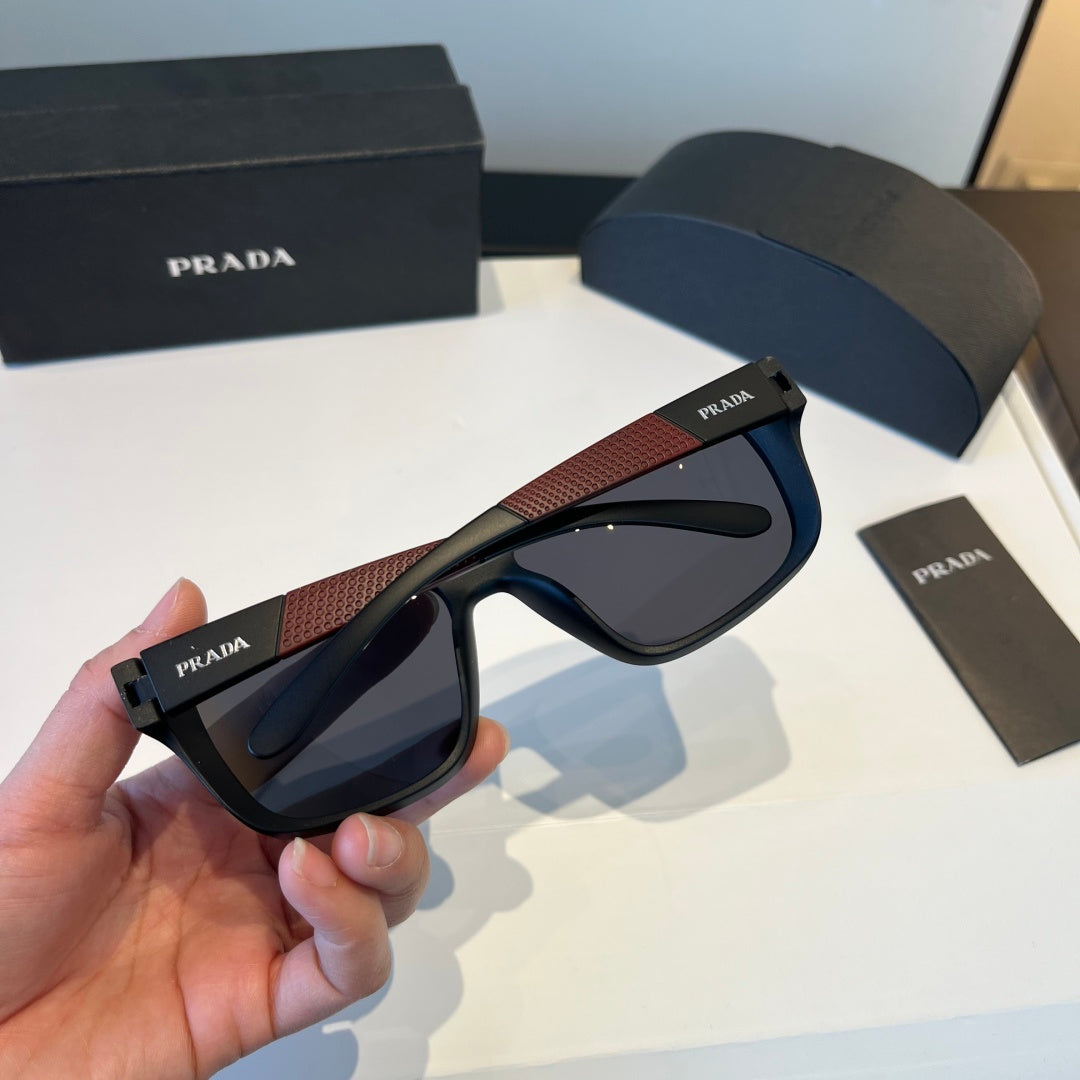 Prada Polarized Fashion Black Lens Sunglasses for Men - 358386 - detail image 6