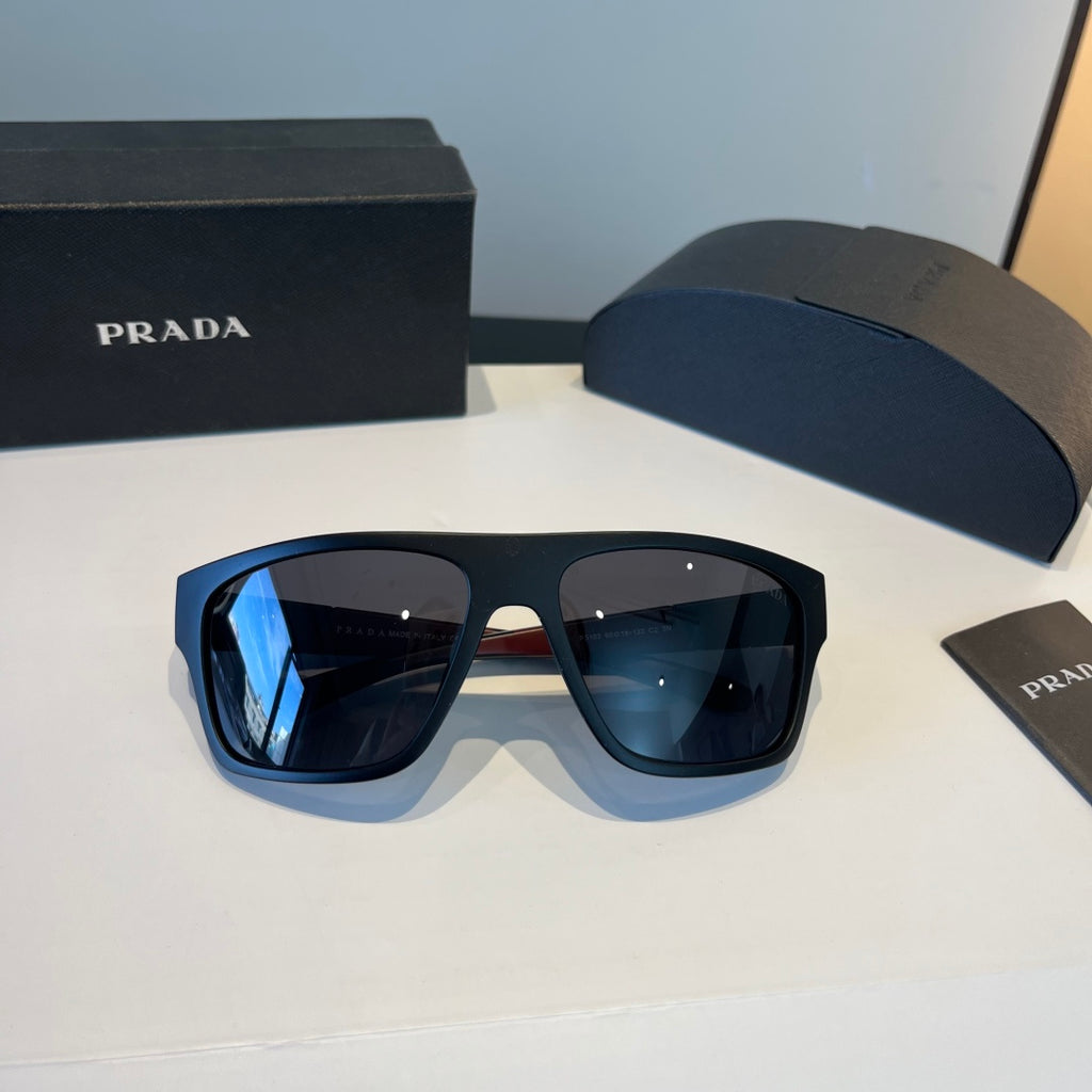 Prada Polarized Fashion Black Lens Sunglasses for Men - 358386 - detail image 7