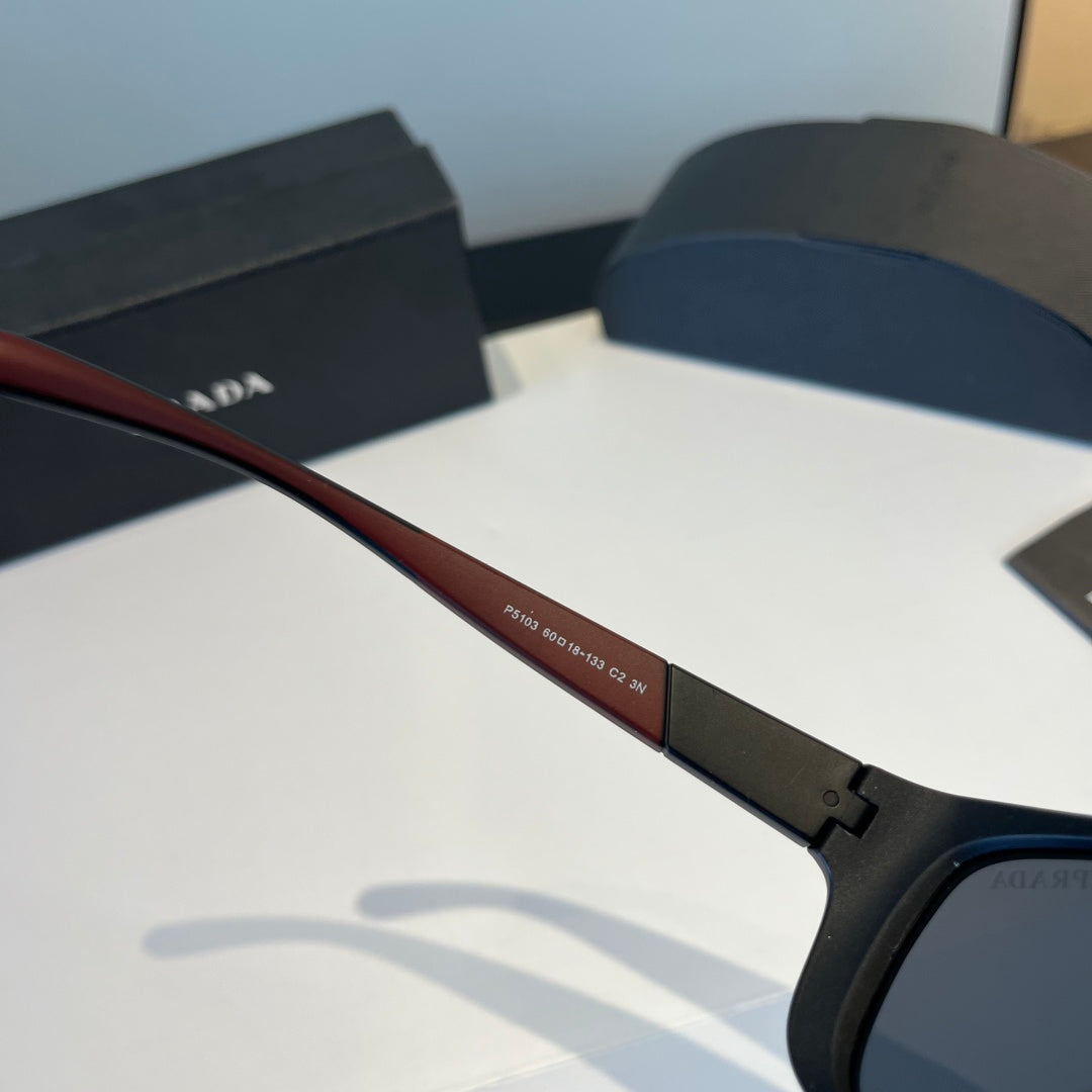Prada Polarized Fashion Black Lens Sunglasses for Men - 358386 - detail image 5