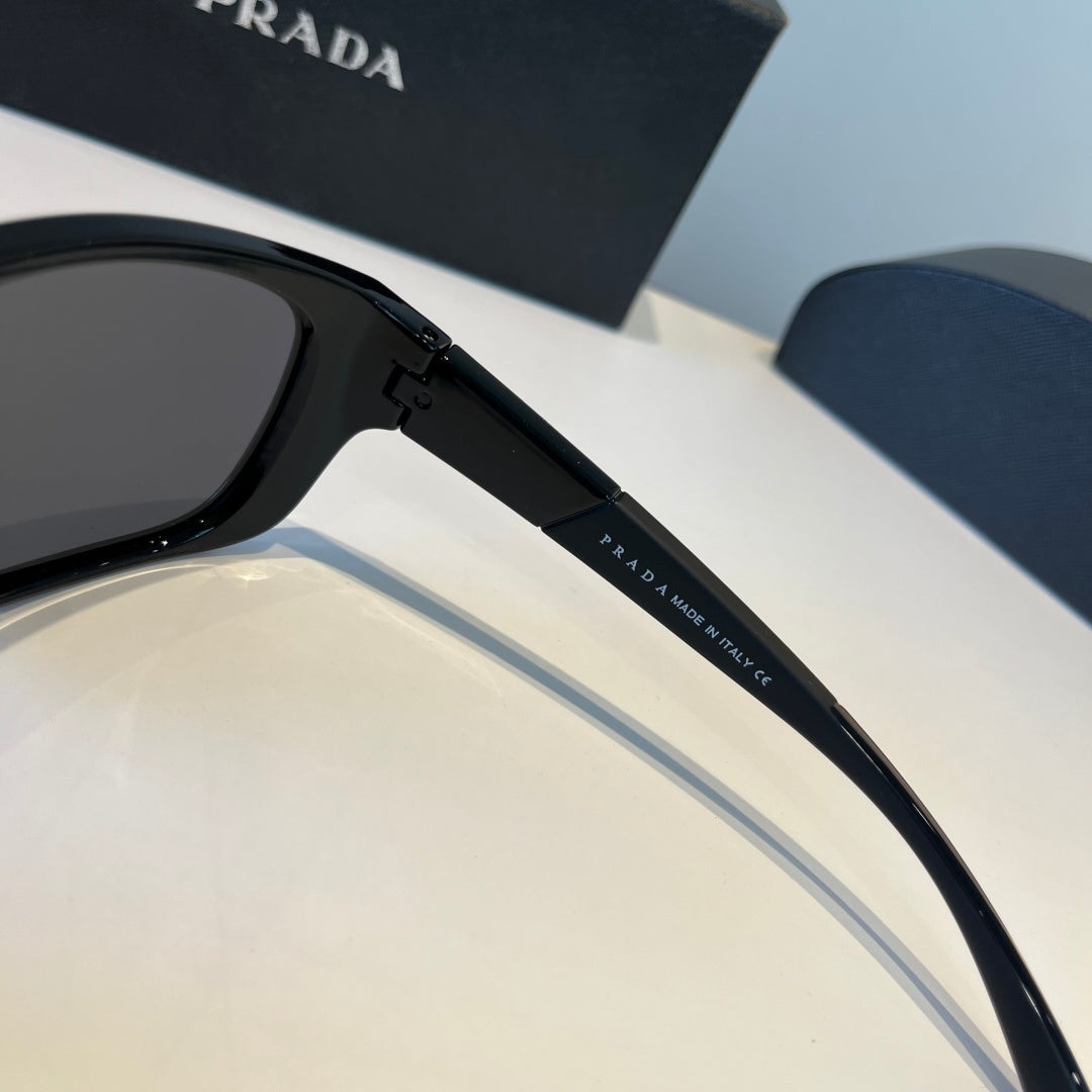 Prada Polarized Fashion Black Lens Sunglasses for Men - 358387 - detail image 4