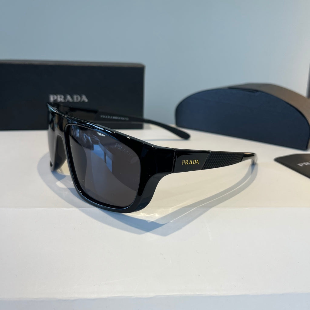 Prada Polarized Fashion Black Lens Sunglasses for Men - 358387 - detail image 3