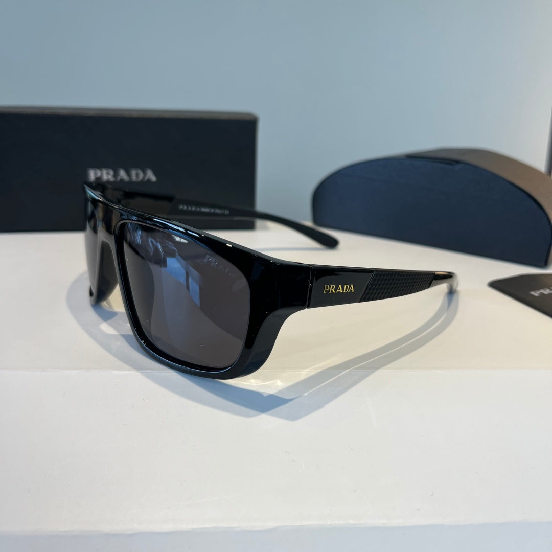 Prada Polarized Fashion Black Lens Sunglasses for Men - 358387 - detail image 3
