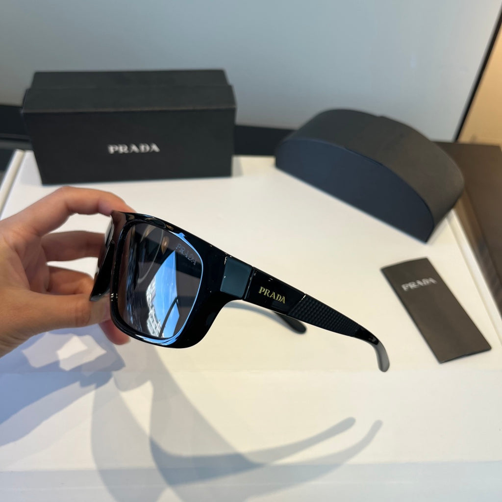 Prada Polarized Fashion Black Lens Sunglasses for Men - 358387 - detail image 5