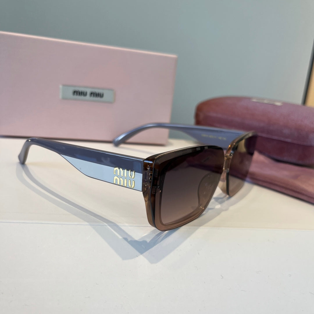 Miu Miu Fashion Black Lens Sunglasses for Men & Women - 416196