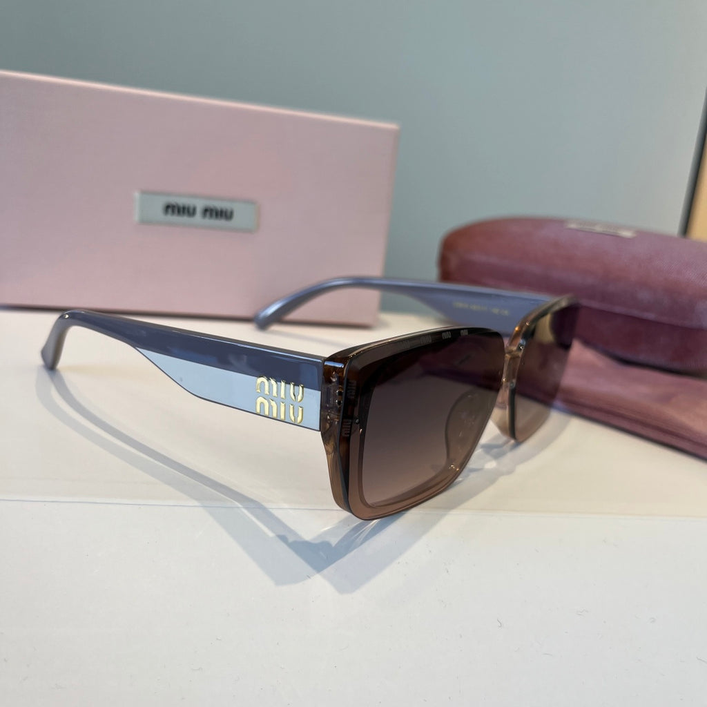 Miu Miu Fashion Black Lens Sunglasses for Men & Women - 383021